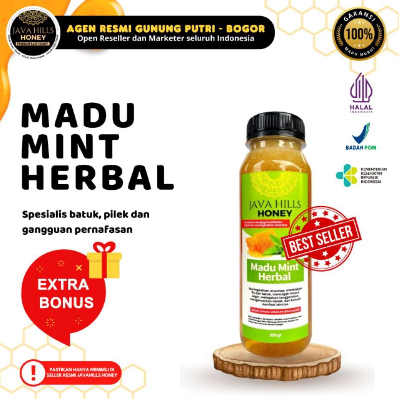 

Javahills Honey Madu Mint 320gram|100% Asli