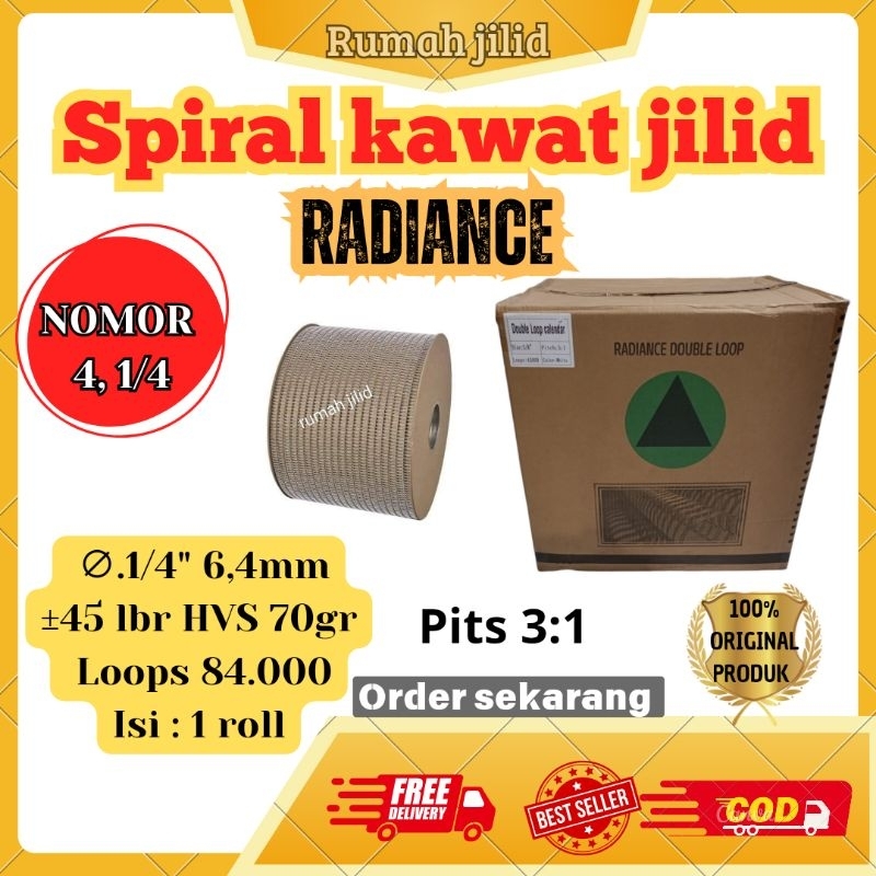 

RING SPIRAL KAWAT NO 4 1/4 RADIANCE