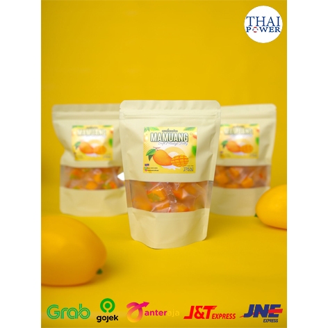 

Paket Hemat 3 pouch - MAMUANG Permen Jelly Mangga Thailand / Permen seperti Yupi Rasa Mangga