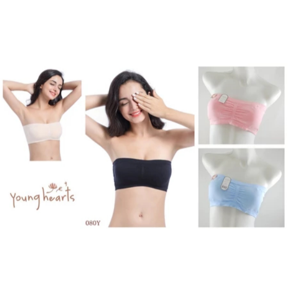 BRA KEMBEN BRANDED BANDEAU BRA FREEWEAR COLLECTION 080 SIZE M L XL FIT BRA SIZE 32A 32B 32C 32D 32E 