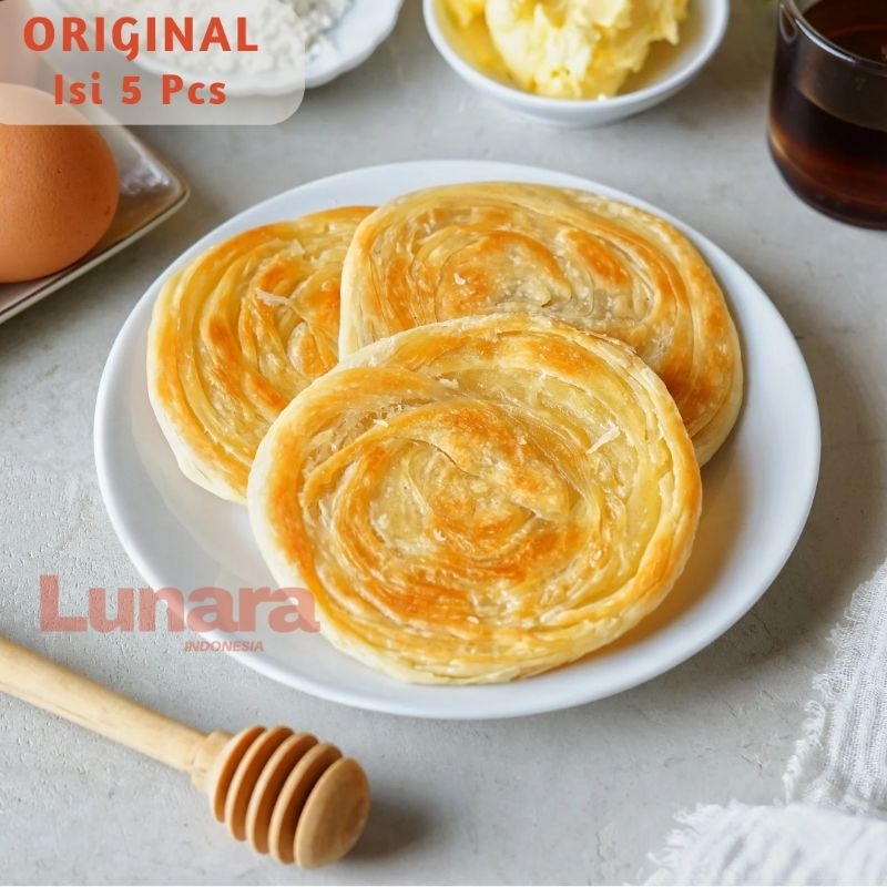 

[ISI 5] Roti Maryam Original Isi 5 Pcs / Roti Canai / Roti Cane / Roti Konde Frozen Rasa Original