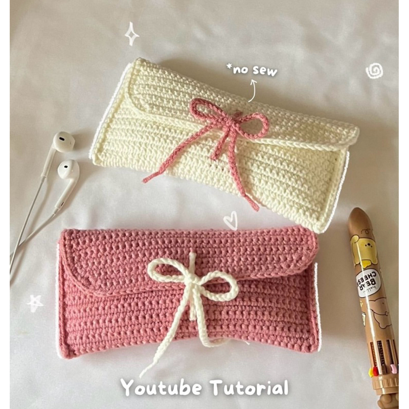 

Amigurumi tempat pensil / Dompet