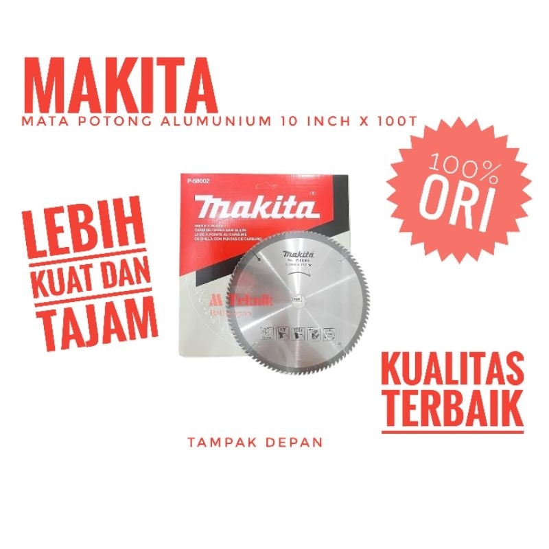 Mata Gergaji Potong Alumunium Makita 10 inch gigi 100T mitersaw blade 10" pisau serkel 255 mm