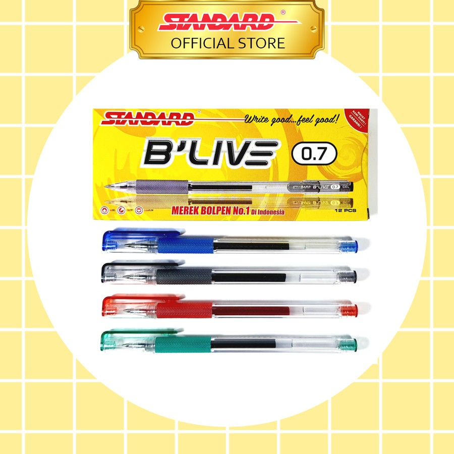 

TBMO PACK BOLPEN BLIVE GEL 0.7 BLACK STANDARD @12PCS