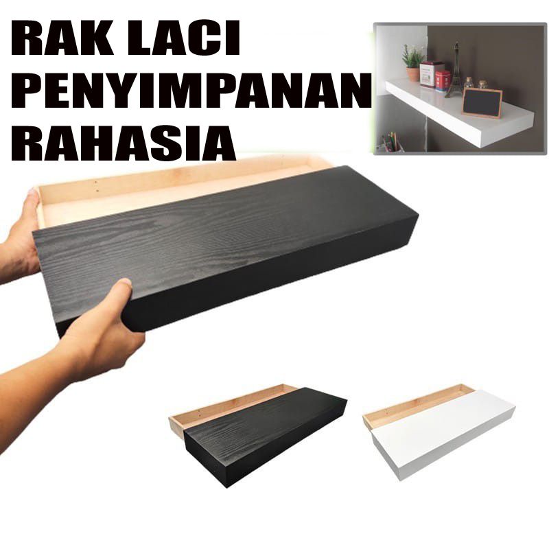 Rak hias Dinding Ambalan rak laci Kotak Laci Rahasia Ruang Penyimpanan serbaguna