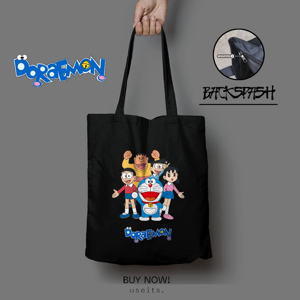 Totebag Doraemon Nobita Lucu  Totebag Tas Wanita Gambar Doraemon THD