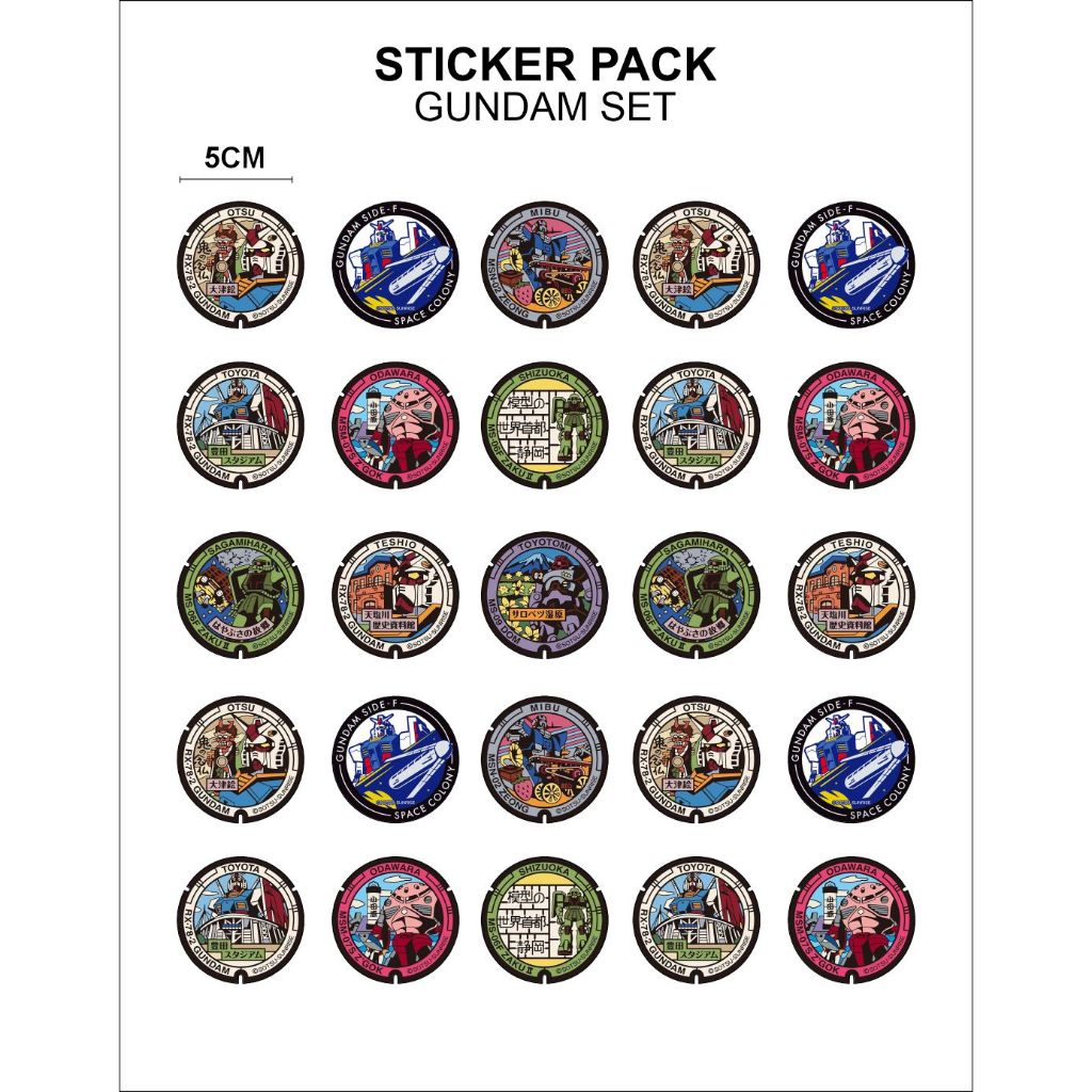 

STICKER PACK GUNDAM EMBLEM | BAHAN BERKUALITAS