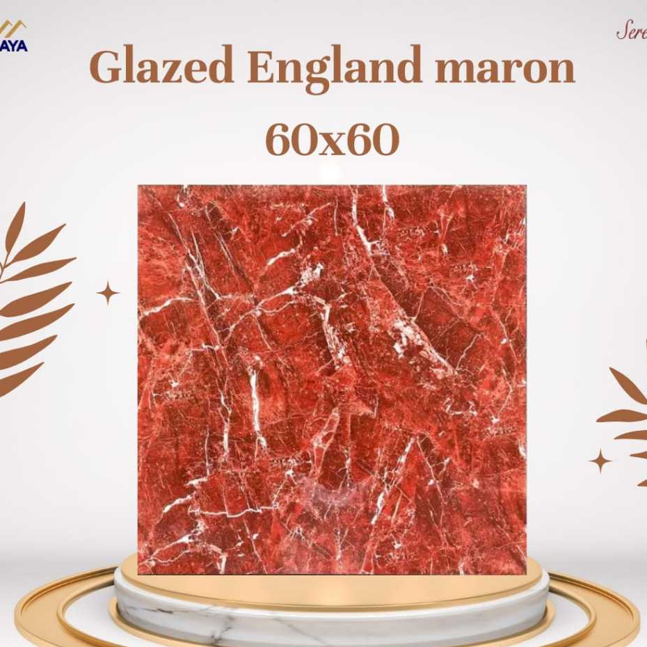GRANIT LANTAI GLAZED ENGLAND MAROON 60X60 SERENITY