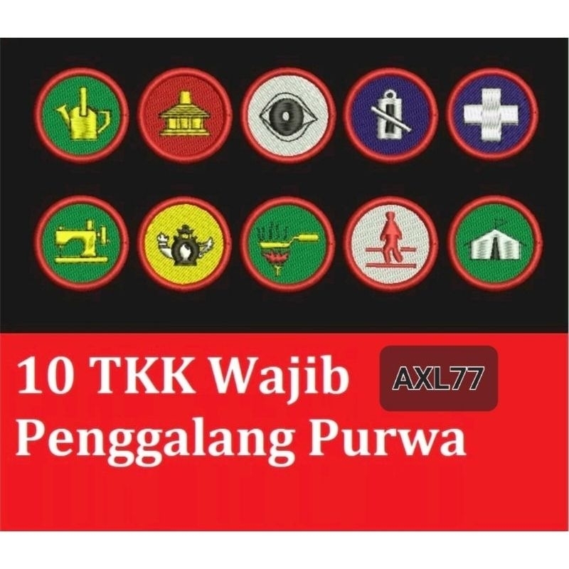 BEDGE 10 TKK WAJIB PENGGALANG PURWA BORDIR