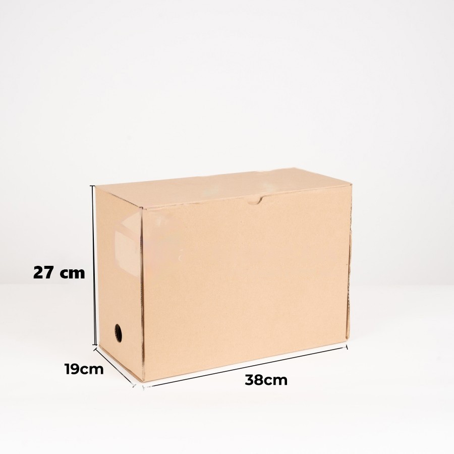 

( 10 pcs ) dus kotak file arsip warna cokelat polos dus penyimpanan berkas dokumen organizer ukuran 38 x 18 x 27 cm