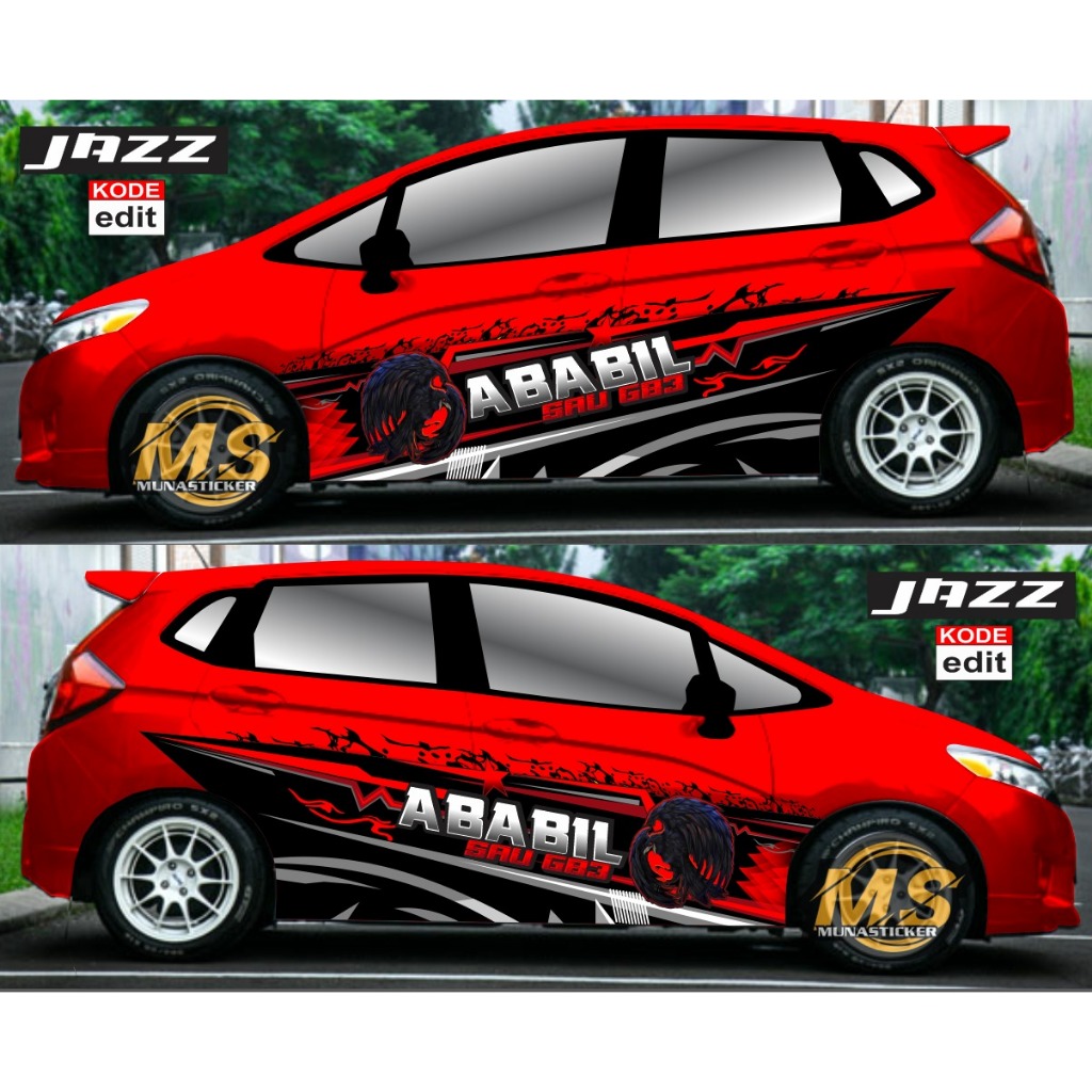 STIKER MOBIL JAZZ AYLA AGYA STIKER KEREN