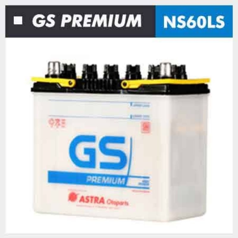 Aki Basah GS Astra NS60LS | Aki Mobil Yaris, Vios, Altis