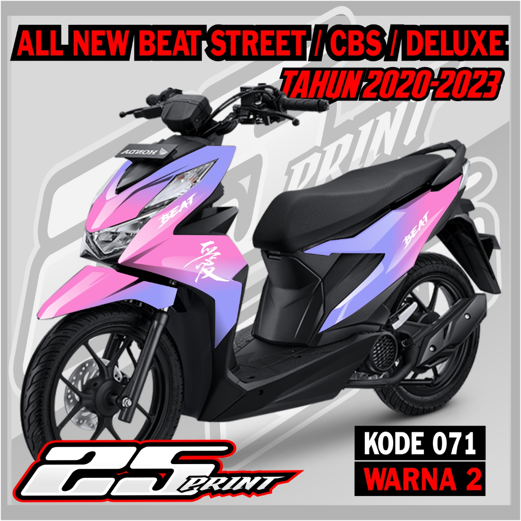 STIKER  STREET 2020-2023 FULL BODY BEAT NEW BEAT STREET/ NEW BEAT DELUXE CBS KODE 071 KONSEP BEAT ST