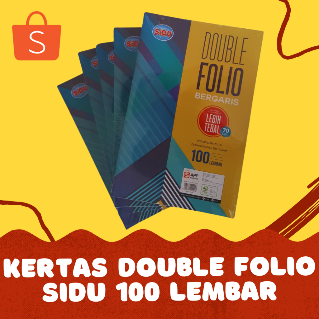 

Kertas Double Folio Sidu (Sinar Dunia) 100 Lembar