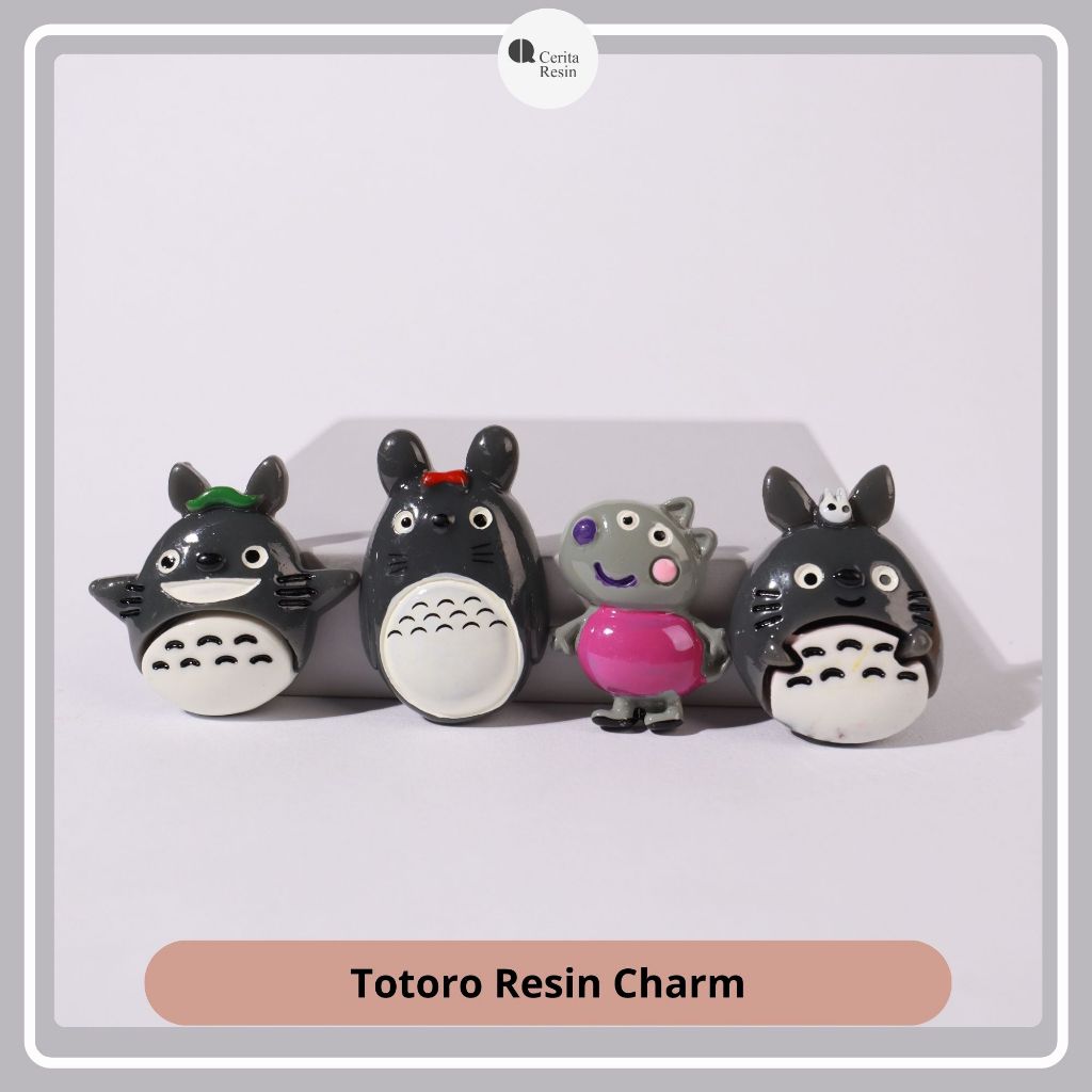 CERITA RESIN -  Charm Accessories Resin Art Karakter Totoro Resin Art