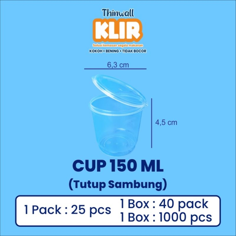Cup Sauce "KLIR" 150 ml - isi 25