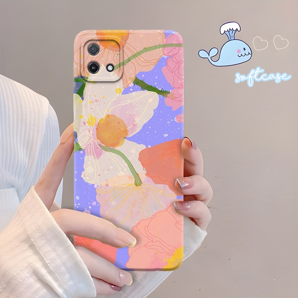 Softcase OPPO A16E - OPPO A16K Case Motif Kartun Silikon Softcase Pro Kamera