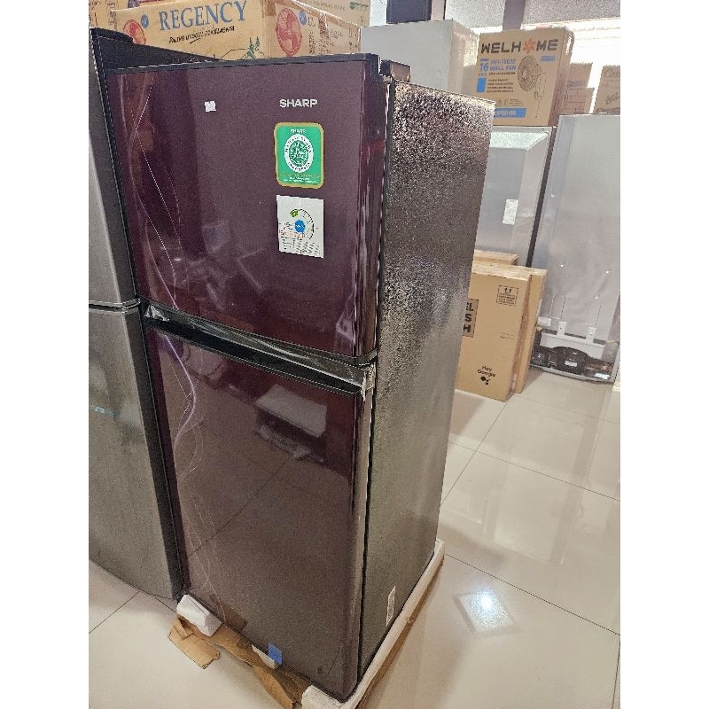 KULKAS 2 PINTU SHARP SJ 197 BS PABRIK