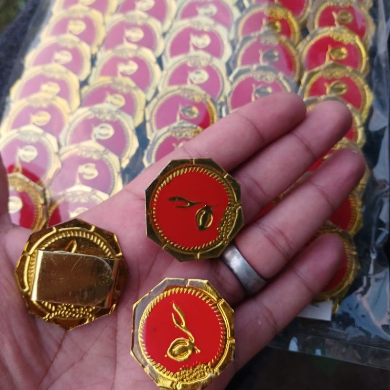 

ring segi 8 timbul resin / perlengkapan Pramuka / accesories pramuka