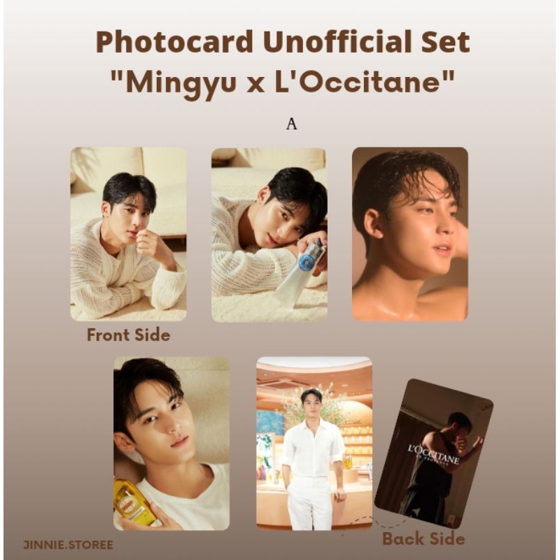Photocard Unofficial Set “Mingyu x L'Occitane"