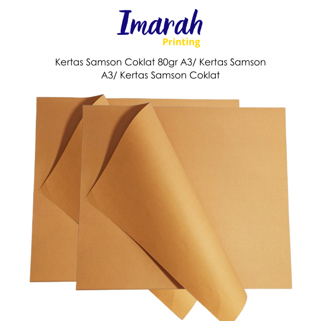 

IMARAH - Kertas Samson Coklat 80gr A3/ Kertas Samson A3/ Kertas Samson Coklat