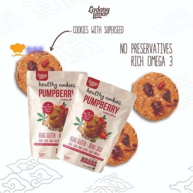 

Pumpberry Mini Bites 80g - Ladang Lima Cookies Gluten Free With Protein