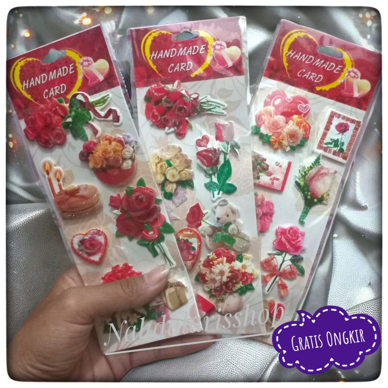 

Sticker/Gambar Tempel Sticker/Stiker Anak Timbul 3D Edisi Rose Mawar/mainan anak lucu