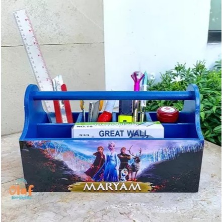 

Karly Box - Souvenir Ulang Tahun Anak Box Pencil Wooden Gift Box Wooden Stationary | Souvenir Tempat Alat Tulis Anak Custom Design