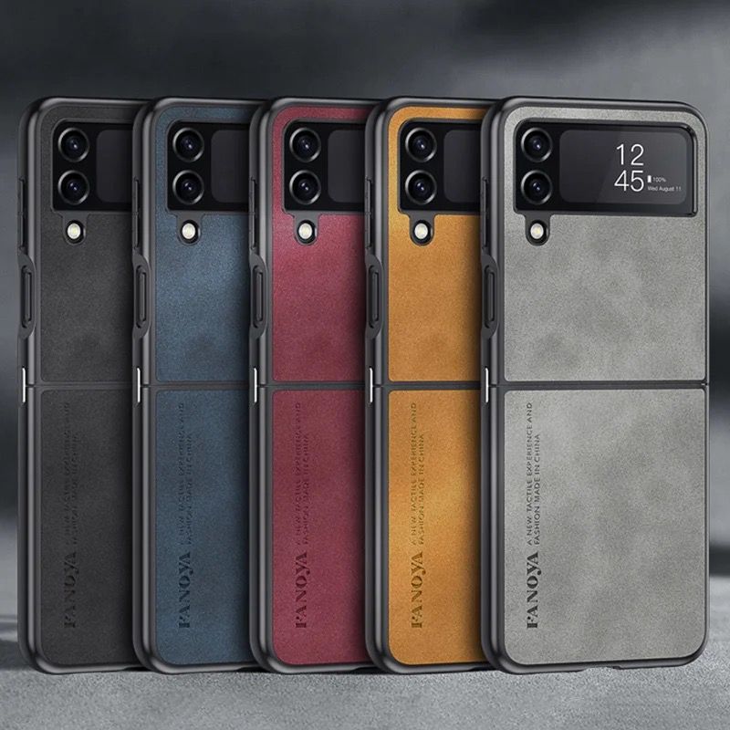 ACC HP - PREMIUM CASE FANOYA LEATHER SAMSUNG Z FLIP 3 / Z FLIP 4 / Z FLIP 5 / Z FLIP 6 / Z FLIP 7