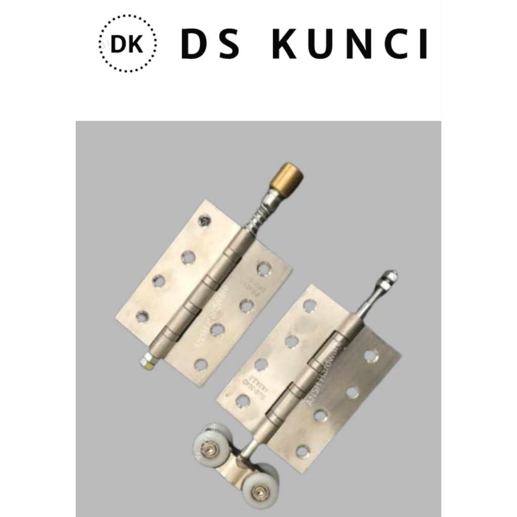 Roda Pintu Lipat+Engsel Lurus