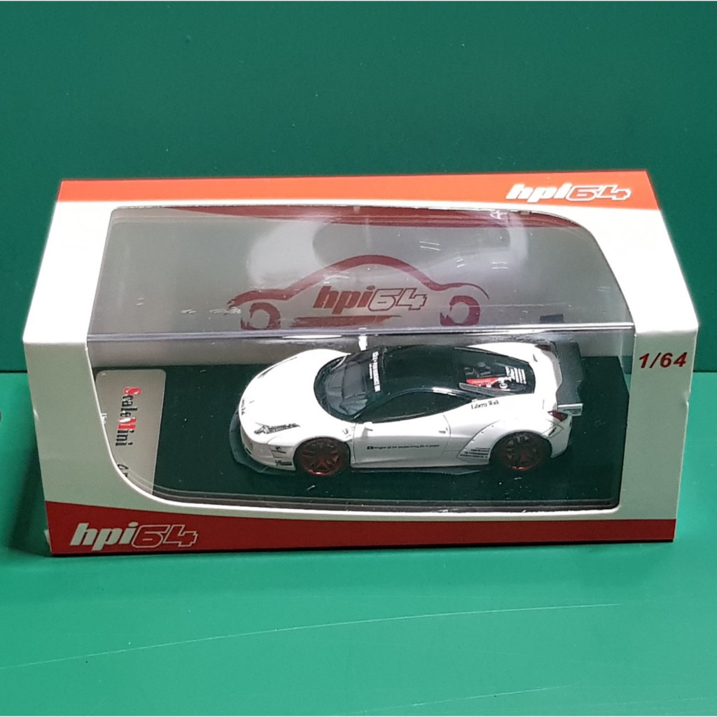 Hpi64 Ferrari 458 liberty walk white limited 077 / 299 diecast 1 64