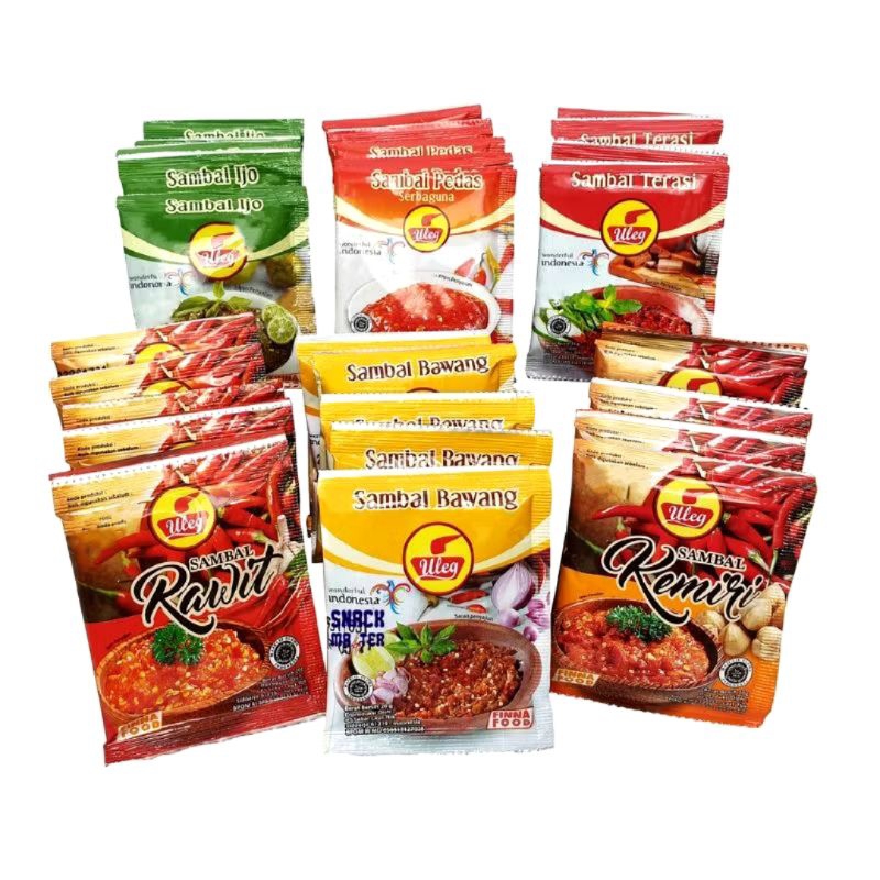 

Sambal Uleg Fina Food 21gr X 10 Pcs/ Sambal Uleg Fina /Sambal Fina