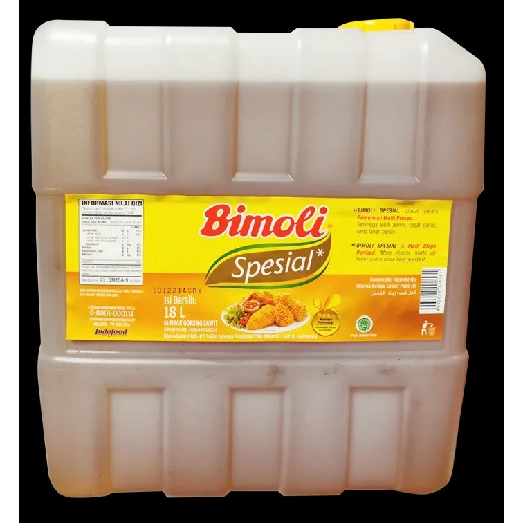

Bimoli spesial 18 liter kemasan jerigen