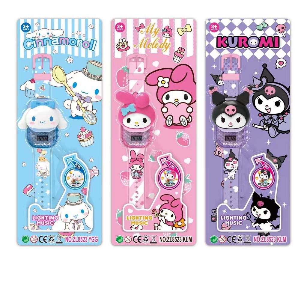 TERBARU Jam Tangan Anak Kotak Geser Digital Sanrio Light Music & Lampu LED/ Jam Tangan Anak