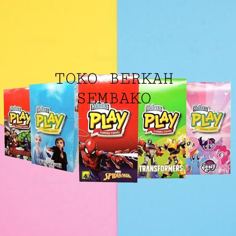 

(BOX) Relaxa PLAY Gummy Candy Permen Jelly Isi 12Pcs