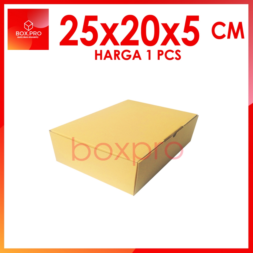 

Kardus Dus 25x20x5cm (ECER) Die Cut Box pizza Kotak hampers Packing Aksesoris Baju cookies coklat