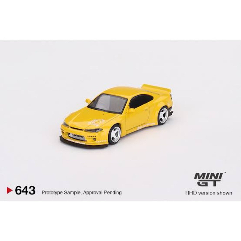 Mini gt nissan silvia rocket bunny kuning