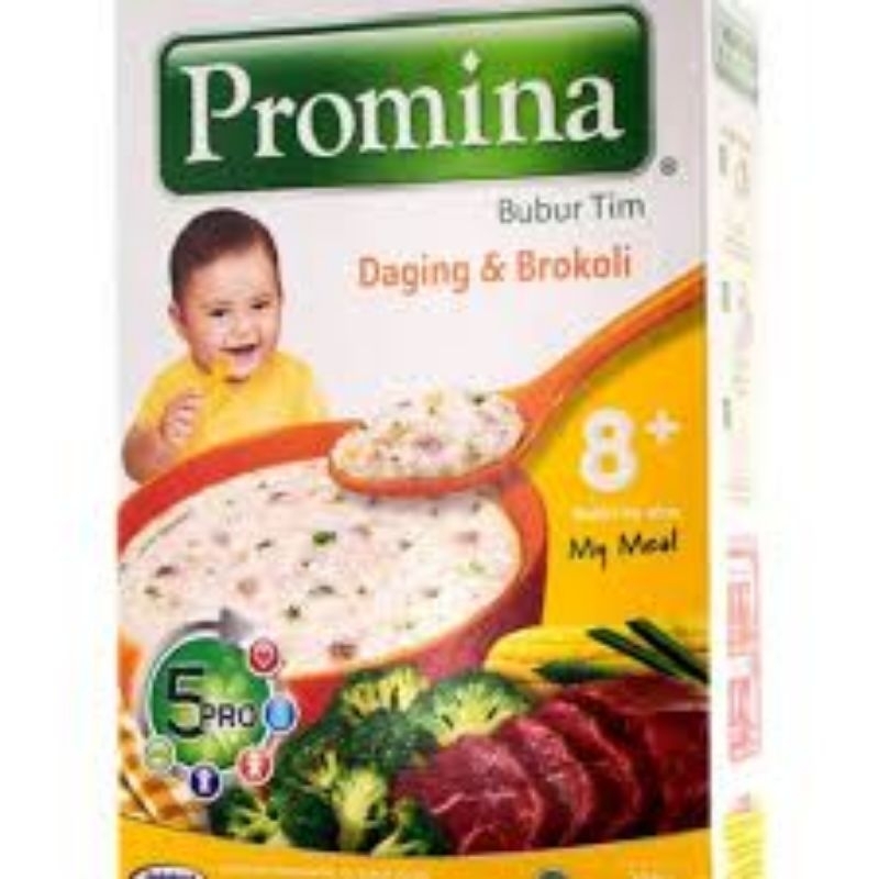 BUBUR BAYI PROMINA 8TH + DAGING DAN BROKOLI 100g