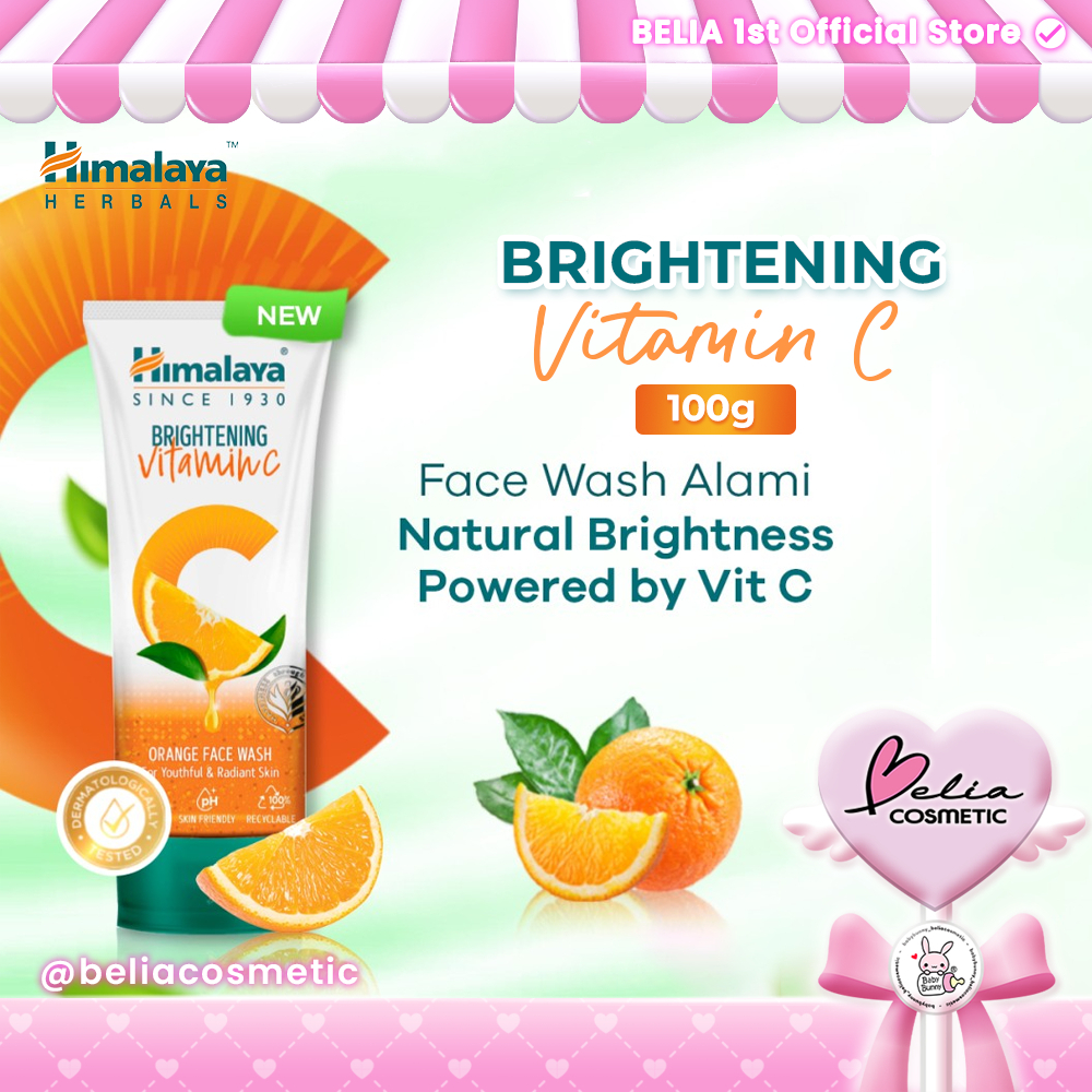 ❤ BELIA ❤ HIMALAYA Brightening Vitamin C Orange Face Wash 100ml | Sabun Wajah