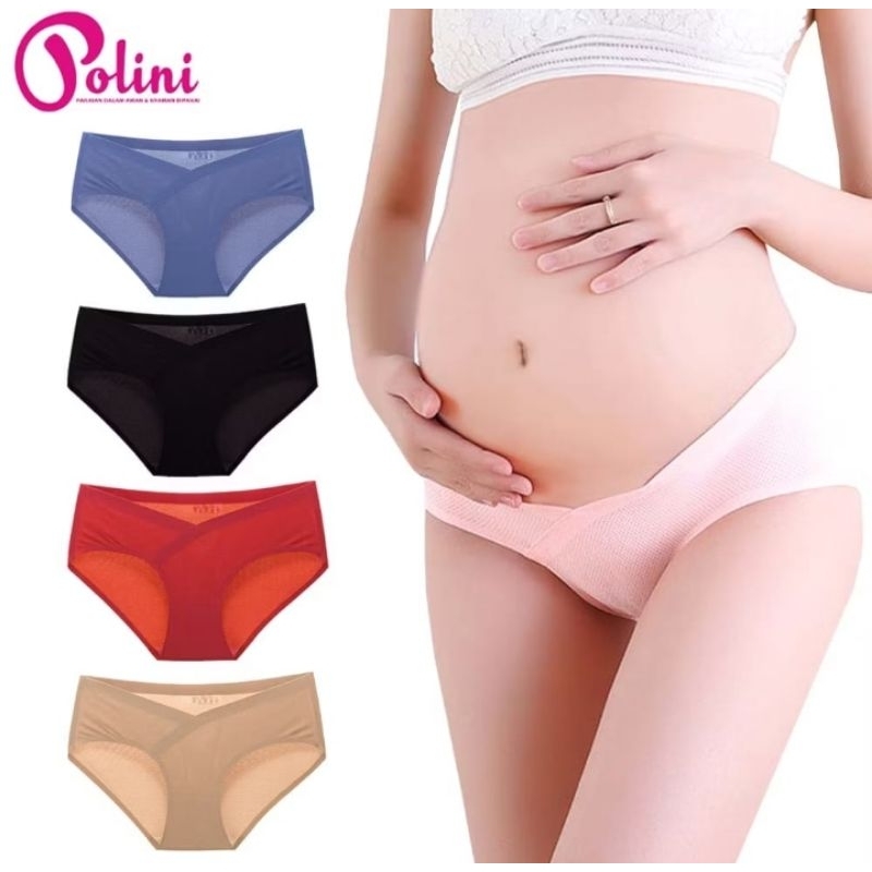 Celana dalam Hamil polini / Cd ibu hamil / celana bumil seamless