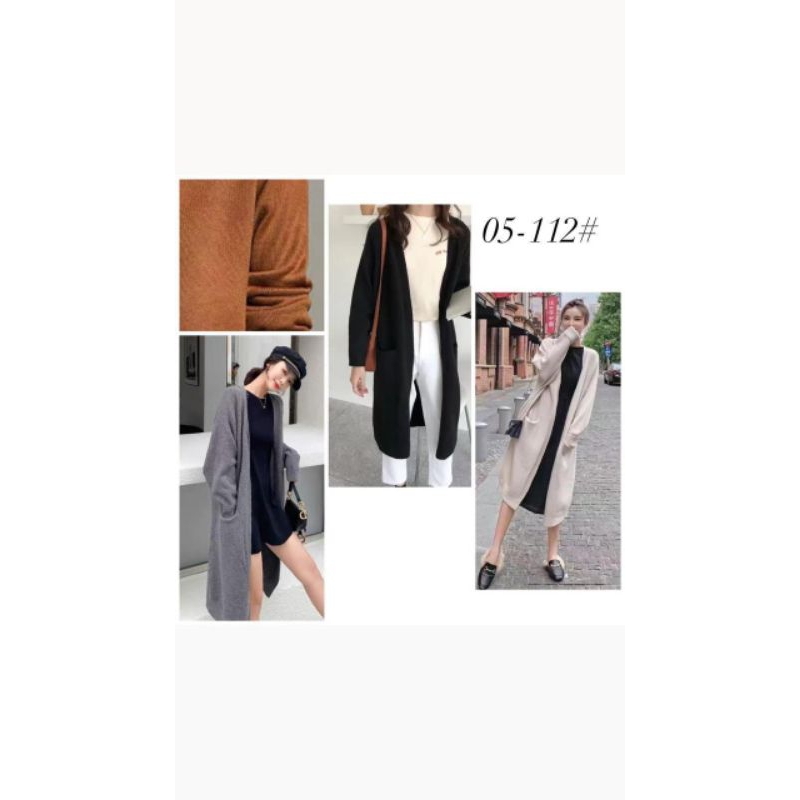 Long cardigan rajut import premium | cardigan panjang | rajut import bkk