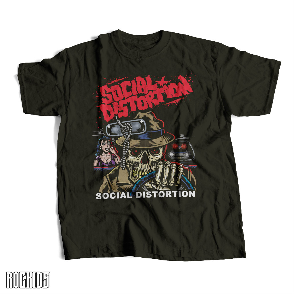 ROCKIDS - SOCIAL DISTORTION - TSHIRT - TEES - KIDSWEAR - KAOS BAND - KAOS BAND SOCIAL DISTORTION - K