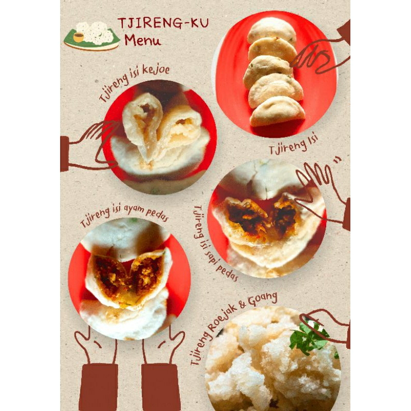 

TJIRENG-KU / Cireng Premium Gluten Free / Cireng Isi Ayam, Sapi, Keju / Cireng Sambal Rujak dan Sambal Goang