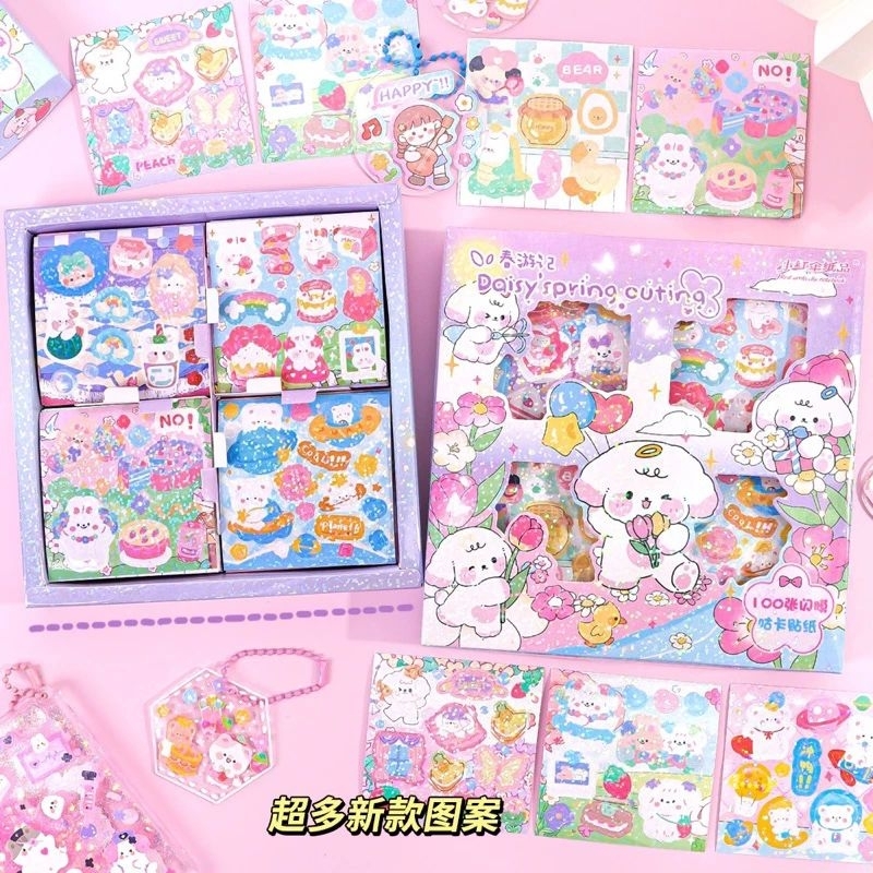 

COD 100 Lembar Stiker Motif Gadis Kartun Manis/Sticker Anti Air Momo Lucu Untuk Menghias Buku/Notebook/Gelas Air Diary Diy Scrapbook