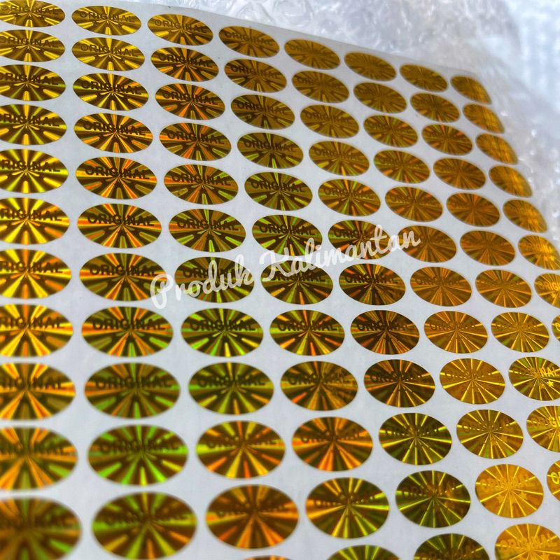 

Stiker Hologram ORIGINAL Oval Bintang 1 x 1,5 cm