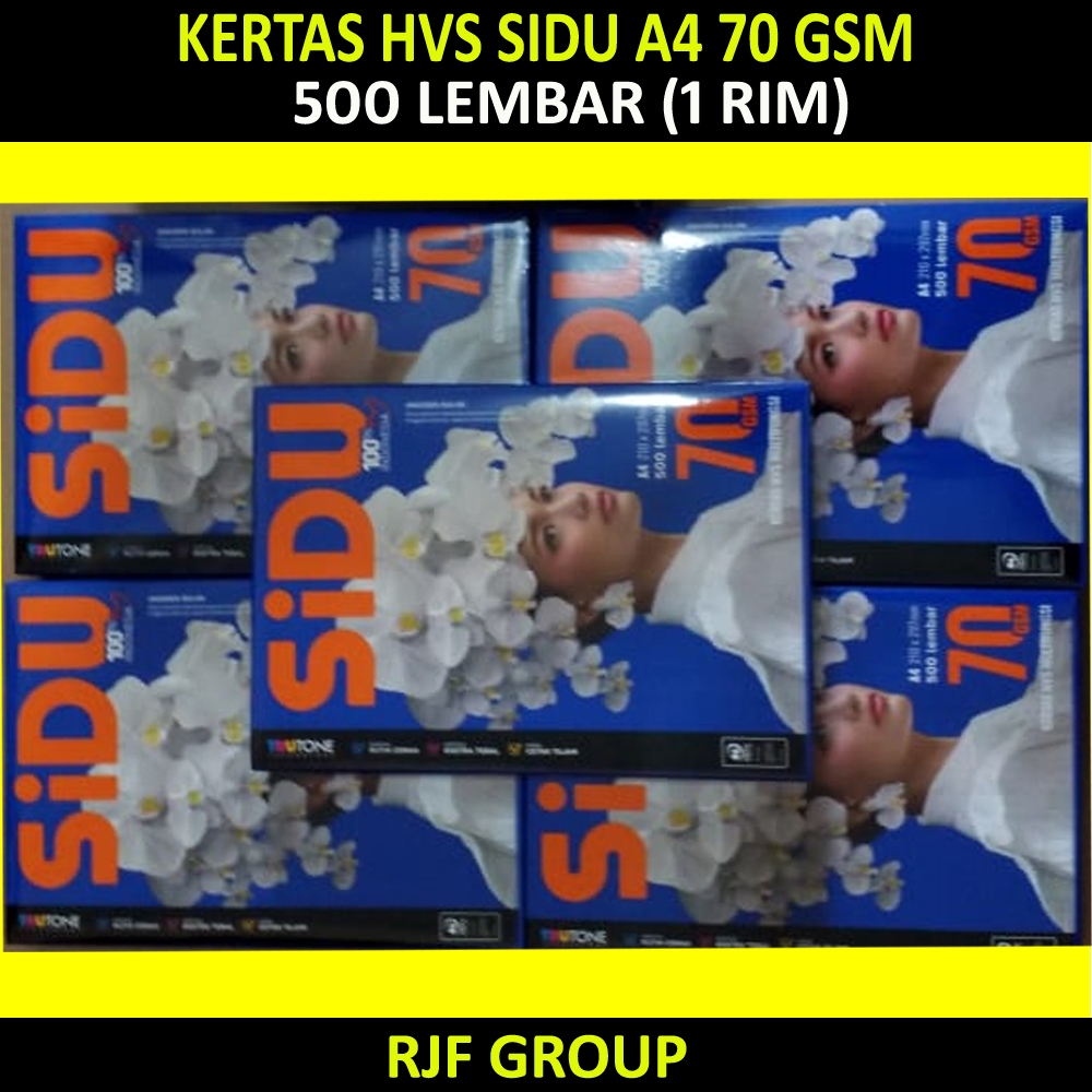 

KERTAS HVS SIDU A4 70 gsm 500 LEMBAR