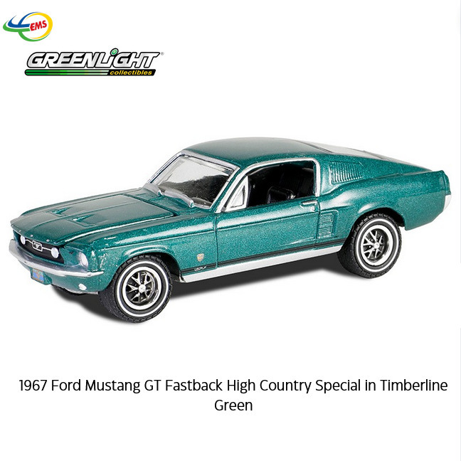 30505 -  Greenlight 1967 Ford Mustang GT Fastback High Country Special in Timberline Green