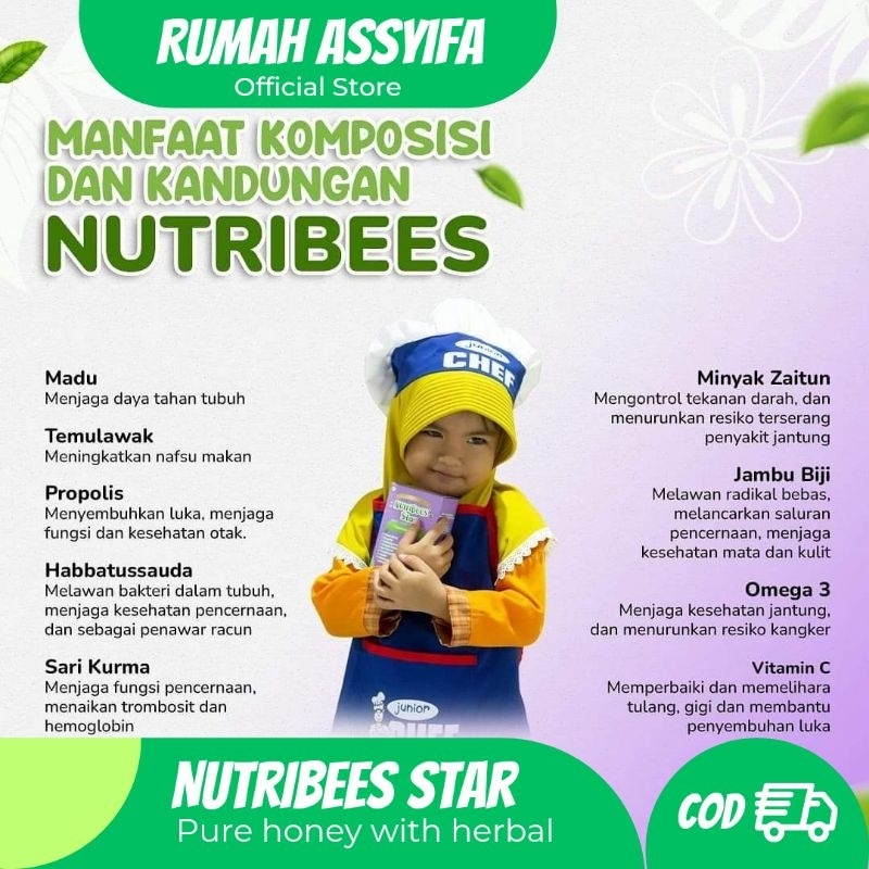 

NUTRIBEES STAR WITH CURCUMA PENAMBAH NAFSU MAKAN