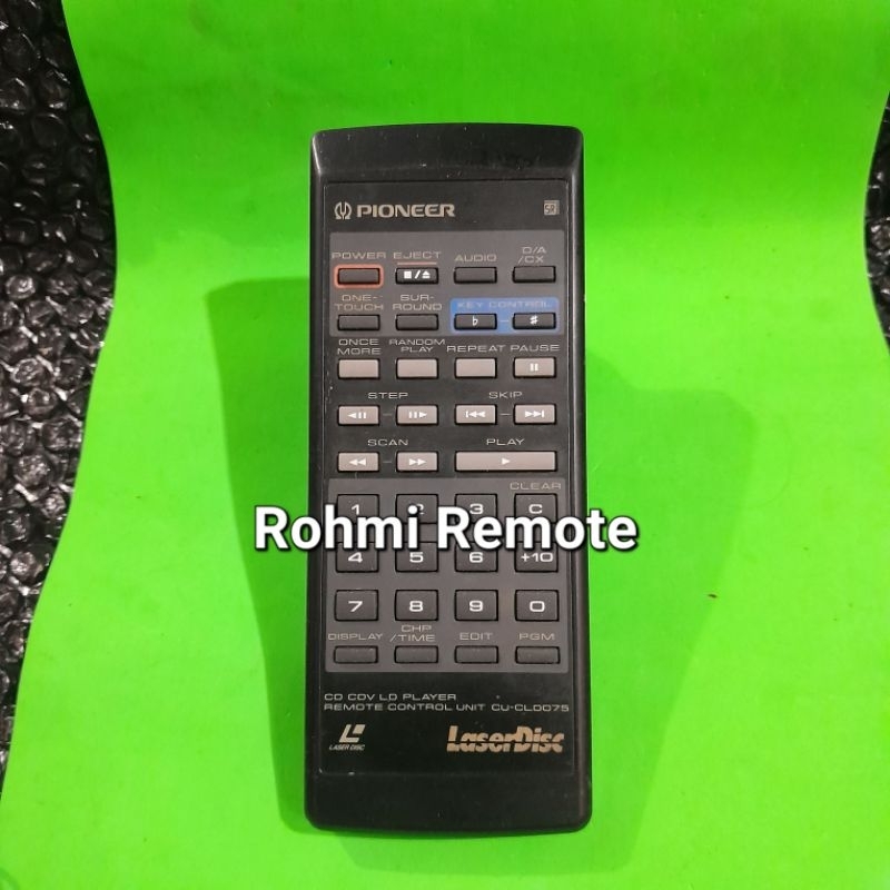 REMOTE REMOT DVD LD PLAYER PIONEER CU-CLD075 ORIGINAL ASLI