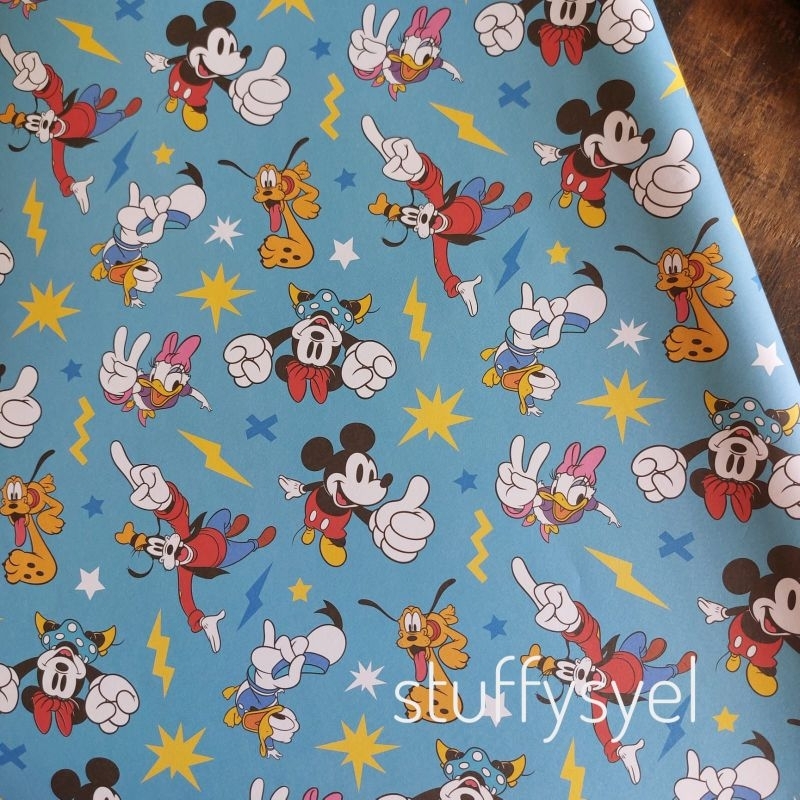 

kertas kado MICKEY GOOFY Sansan Wawa Sampul Hadiah